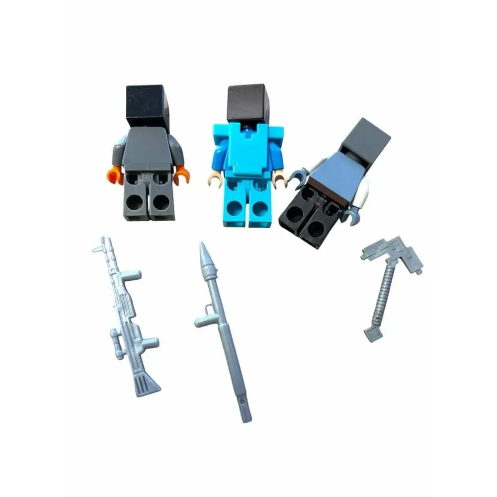 LEGO Minecraft Blue Steve and Adventure Minifigure Set of 3